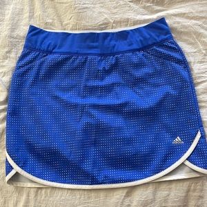 Adidas royal and white skort size small